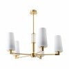 Lampa wisząca 1244 VINCENZA Mosiądz Elegancki Żyrandol Zuma Line